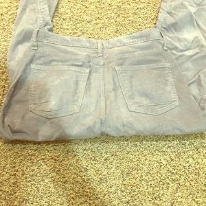 Corduroy, slim grey pants